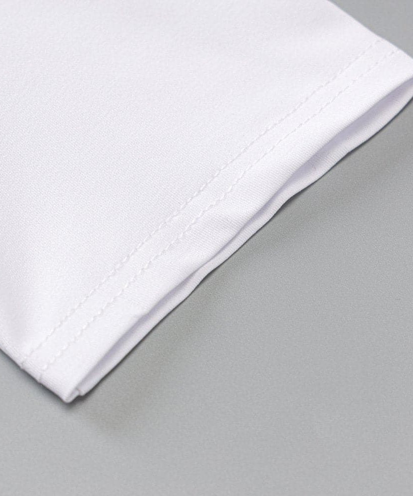 Crisp White Athleisure Set: Short Sleeve Crop Top & High-Waisted Leggings for Fall