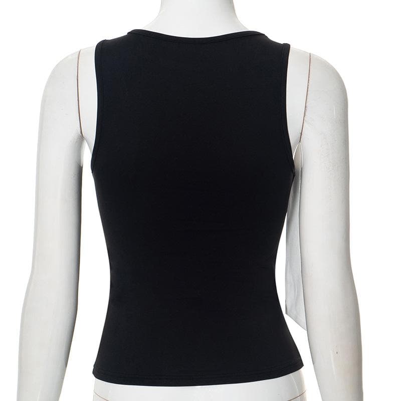 Chic Bow Detail Sleeveless Tank Top – Fall & Holiday Style Essential for Women