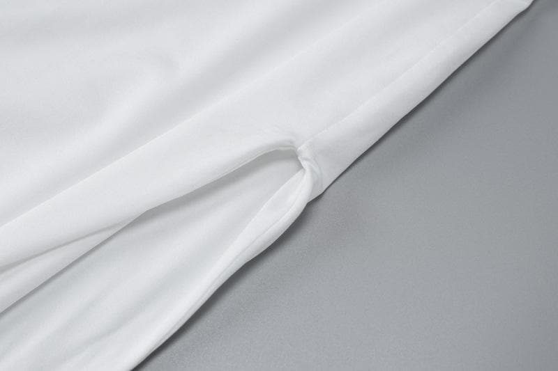 Effortless Glamour: White Halter Cowl Neck Maxi Dress for Holiday & NYE Parties