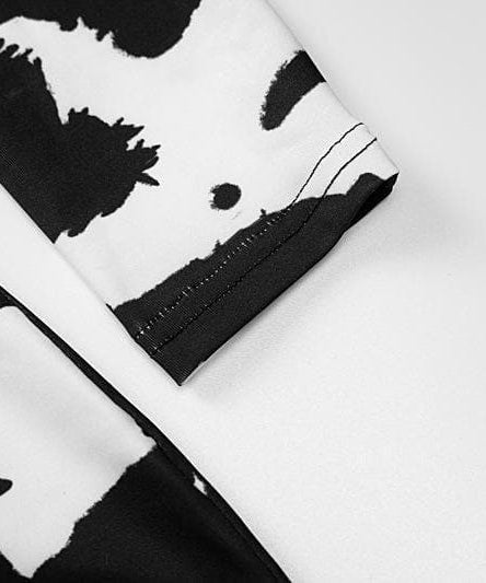 Chic Abstract Print Turtleneck Midi Dress – Your Fall Style Essential