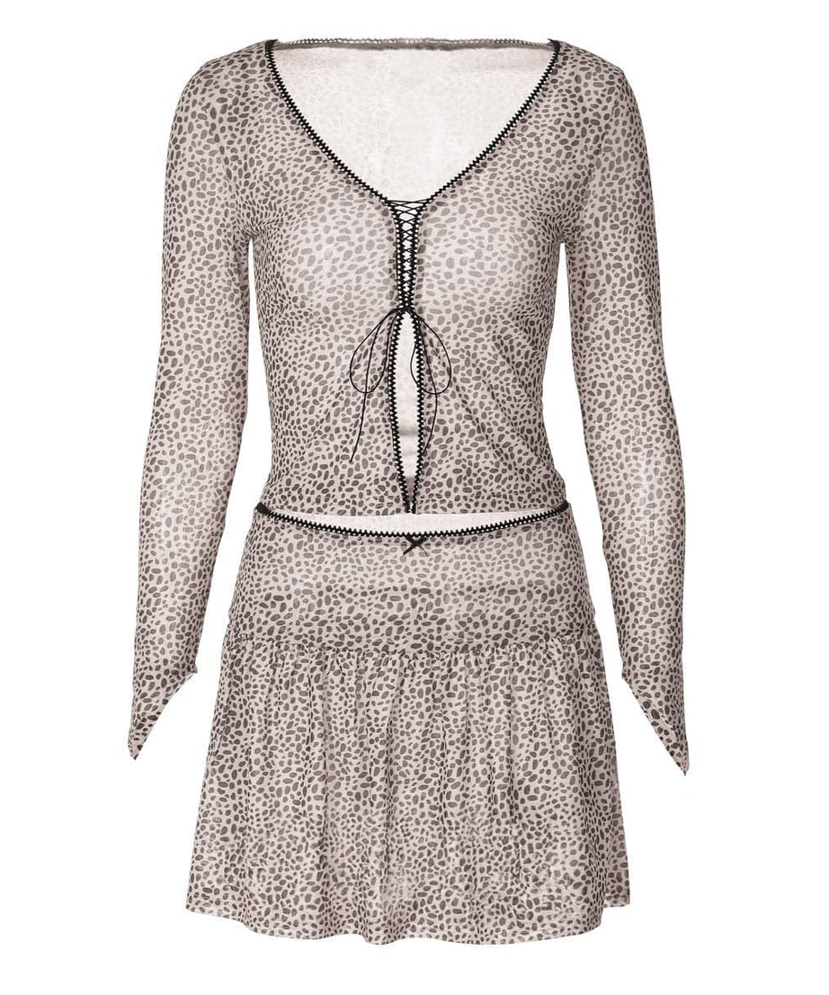 Wildly Chic Leopard Print Two-Piece Skirt Set - Your Go-To Fall Fashion Statement