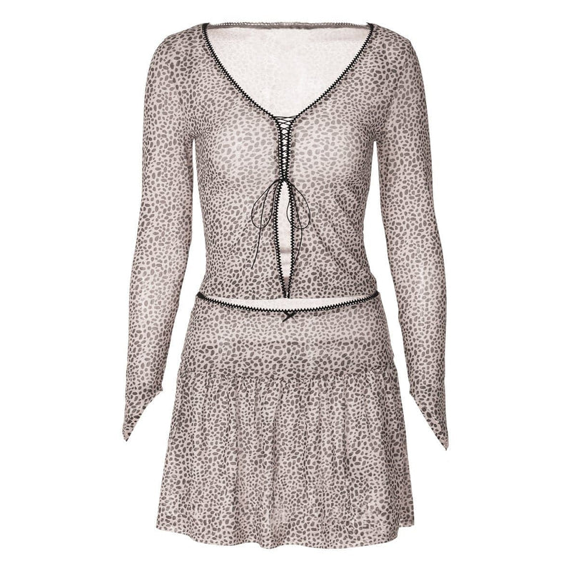 Wildly Chic Leopard Print Two-Piece Skirt Set - Your Go-To Fall Fashion Statement