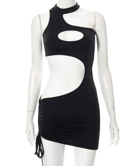 Daring Black Cut-Out Bodycon Mini Dress - Your Ultimate Fall & Holiday Party Statement