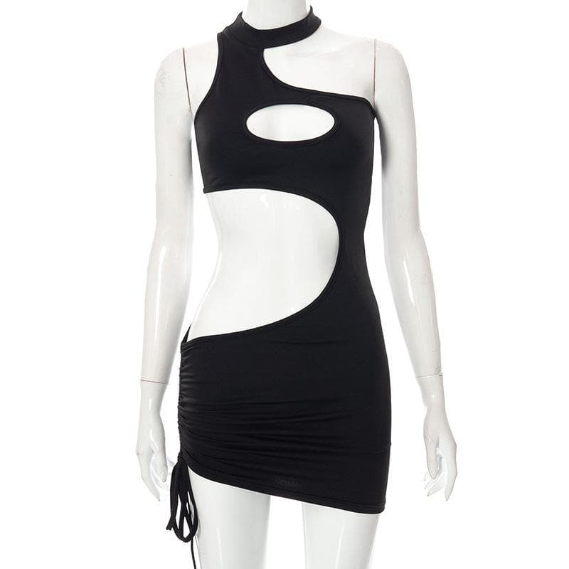 Daring Black Cut-Out Bodycon Mini Dress - Your Ultimate Fall & Holiday Party Statement