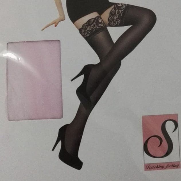 Sultry Black Lace Thigh High Stockings - Perfect for Fall & Holiday Glam