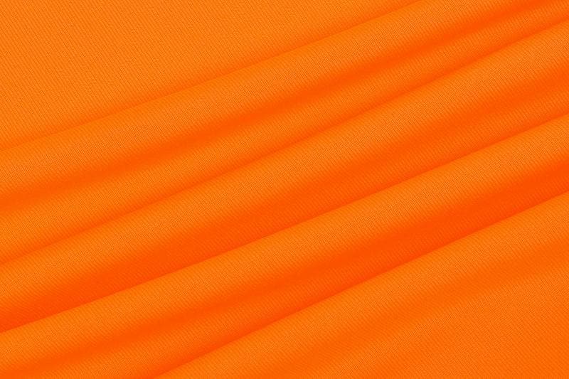 Vibrant Orange Long Sleeve U-Neck Bodysuit with Thumbholes – Seamless Fall & Halloween Essential