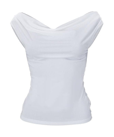 Chic Cowl Neck Sleeveless Top for Women - Effortless Fall Style & Versatile Layering