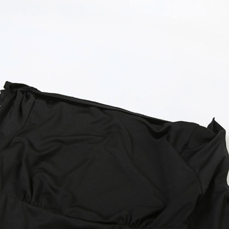 Effortless Autumn Chic: Black Off-Shoulder Top & Flare Pant Set